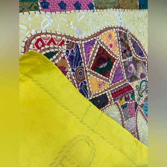 Handmade Patchwork Indian Tapestry - Picture 3 of 5